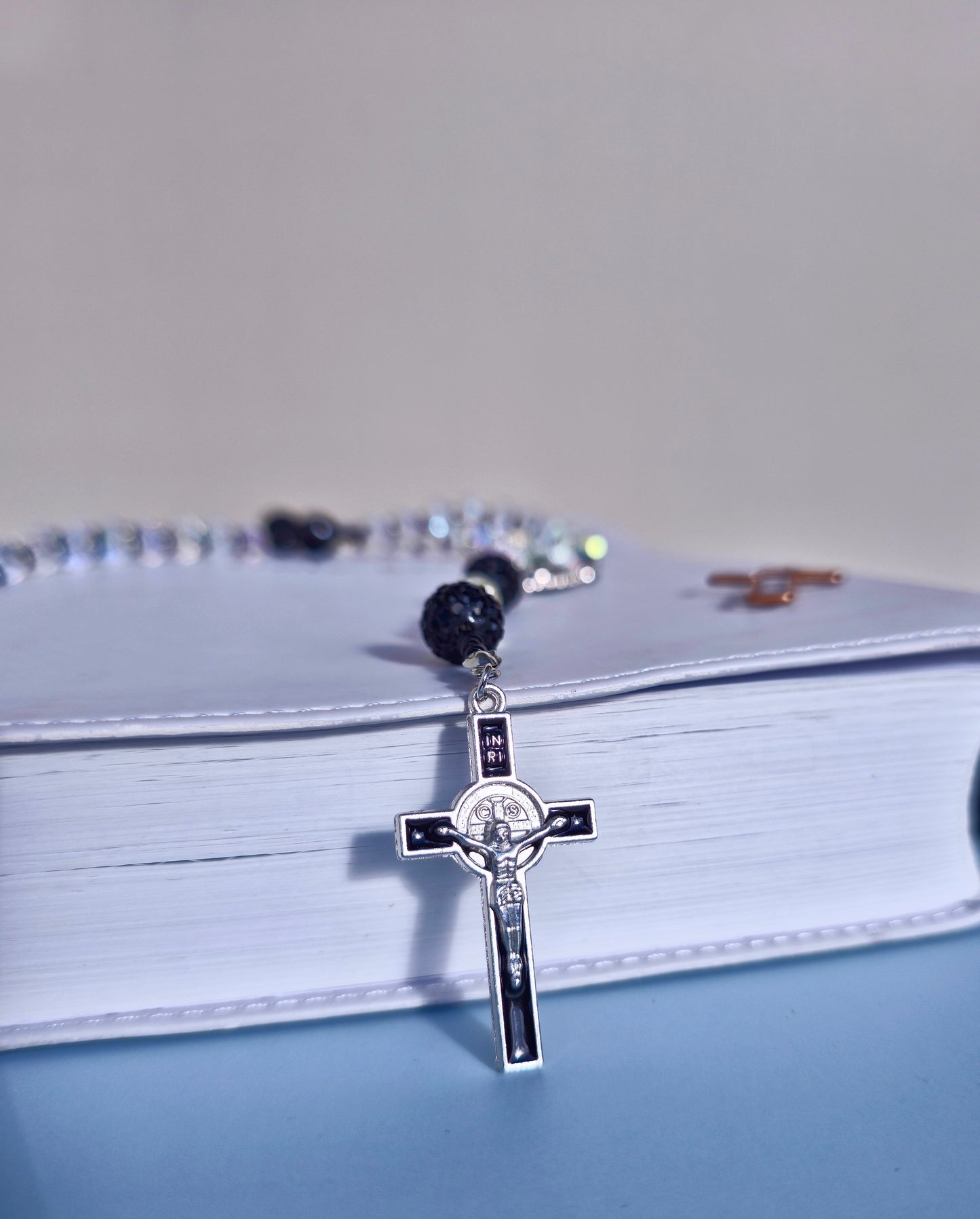 Light in the Darkness- Clear Crystal glass beads